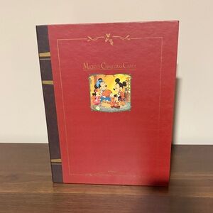 Vintage Disney Mickey's Christmas Carol Storybook Ornament Set